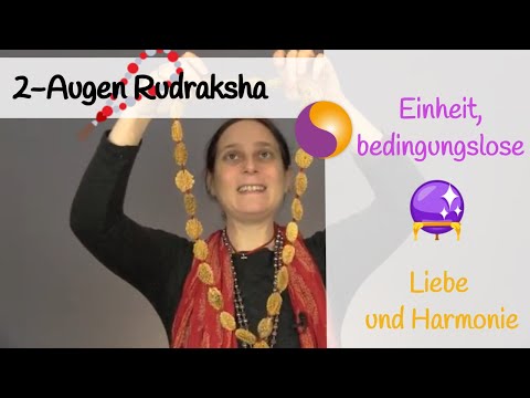 2-Augen Rudraksha (2 Mukhi) - Einheit, bedingungslose Liebe und Harmonie
