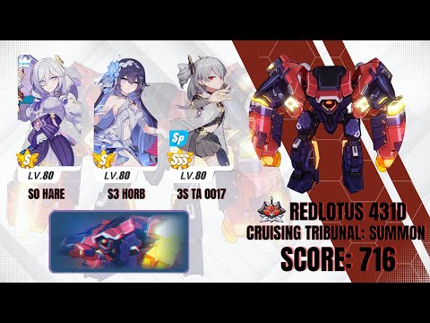 Honkai Impact 3rd | Ex: Abyss Redlotus (431D) | Cruising Tribunal - 716 | Full Run (08.25.23)