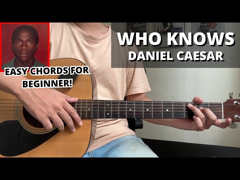 Who Knows - Daniel Caesar (Guitar Tutorial) No Capo! Easy Chords For Beginner!