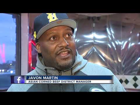 Brawl inside Detroit's Asian Corned Beef restaurant...