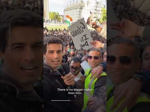 Indian YouTuber Dhruv Rathee leads anti-BJP protest in London