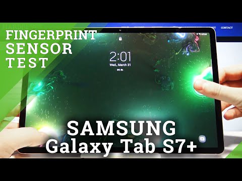 How to Test Fingerprint Sensor on SAMSUNG Galaxy Tab S7+ - Test Fingerprint Calibration