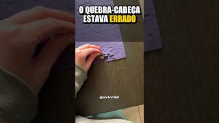 Ela terminou o quebra-cabeça e percebeu algo errado! 😳