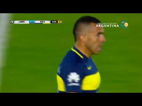 Boca 1 - Lanús 1 Gol Carlos Tevez / 8vos Copa Argentina 2016