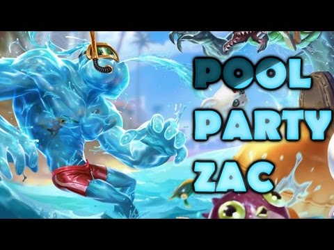 Pool Party Zac Skin Gameplay Spotlight - League of Legends