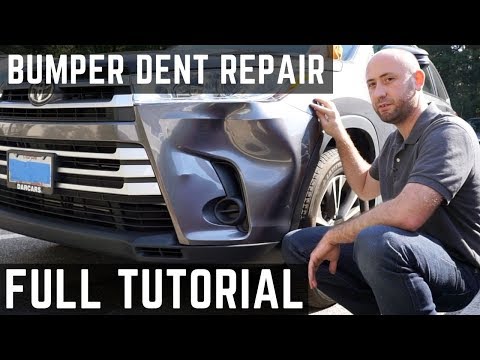 Bumper Dent Repair - Full Tutorial | PDR | Paintless dent removal