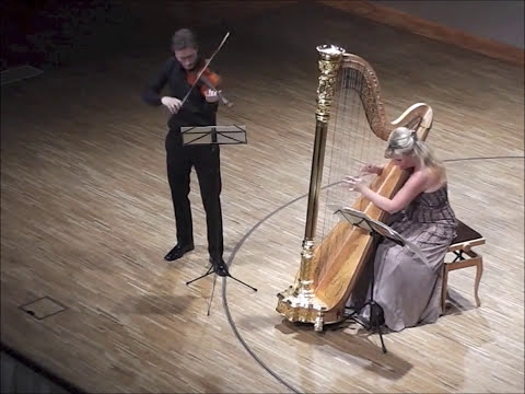 HARP & VIOLIN - Boušková & Špaček  - play SAINT- SAENS Fantasia for violin and harp Op. 124