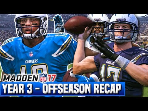 OFFSEASON RECAP + UDFA SIGNINGS- Madden 17 Chargers Franchise Mode Year 3 | Ep.69