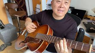 Video thumbnail for Godin 5th Avenue arch top guitar demo by Musicolor Method Park Slope
