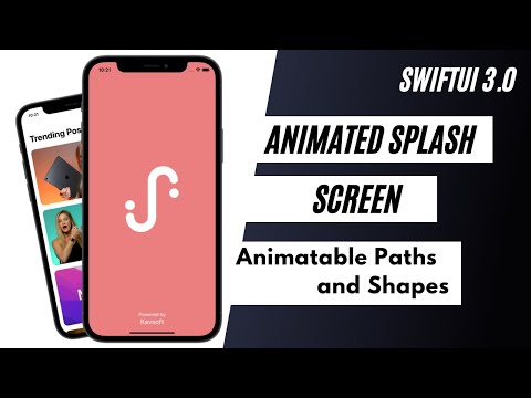 SwiftUI Animated SplashScreen - Animatable Paths And Shapes -Custom SplashScreen - SwiftUI Tutorials