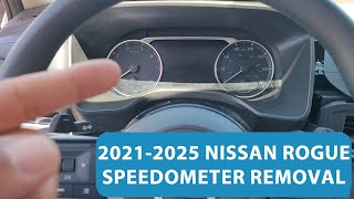 How To Remove 2021-2025 Nissan Rogue Speedometer / Instrument Cluster.