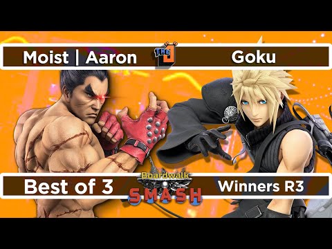 Moist | Aaron (Kazuya) vs Goku (Cloud) Winners R3 - Boardwalk Smash #36 - SSBU