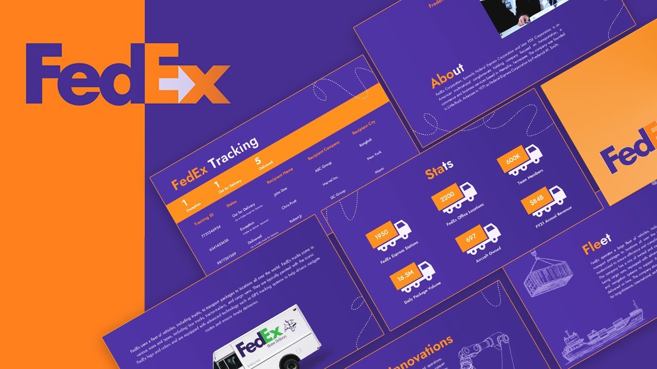 Free Animated FedEx Presentation Template