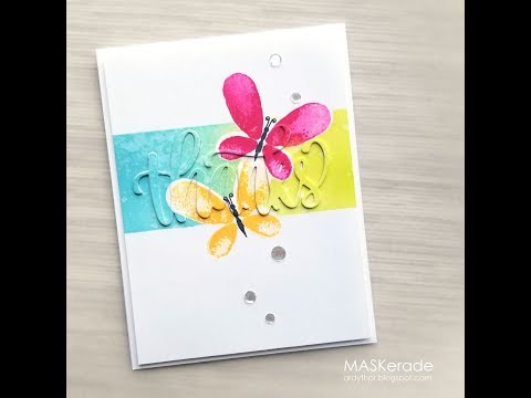 Eclipse technique for card making #cardmaking #thankyoucard