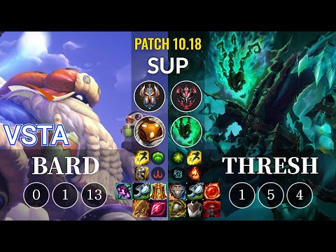 HLE Vsta Bard vs Thresh Sup - KR Patch 10.18