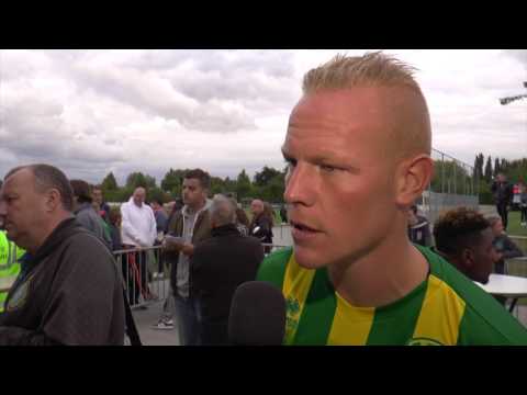 Tom Beugelsdijk na de 1-3 overwinning van ADO Den Haag op het Zeeuws Elftal