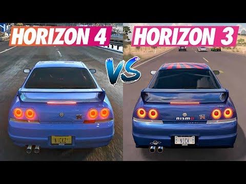 Forza Horizon 4 vs Forza Horizon 3 | Cars Engine Sounds Direct Comparison |