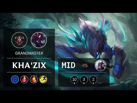 Kha'Zix Mid vs Syndra - EUW Grandmaster Patch 9.22