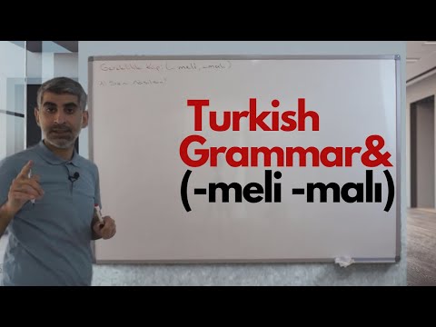Turkish Grammar (-meli -malı) -Turkish Lessons 54- Learn Turkish - 터키어 코스 - 터키어 회화 - 터키어 배우기- 터키어 기초