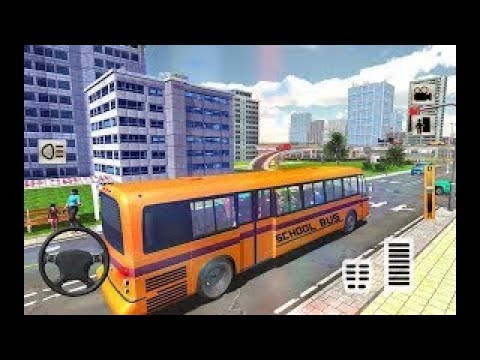 Modern City School Coach Bus Driving Simulator 17 / Android Gameplay HD