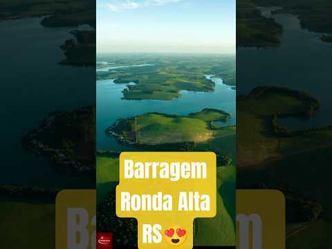 Imagens aéreas de drone da barragem do rio Passo Fundo em Ronda Alta RS 😳❤️ #rondaaltars #barragem