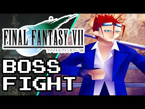 FINAL FANTASY 7 - Reno Boss Fight & Fall of Sector 7 Pillar
