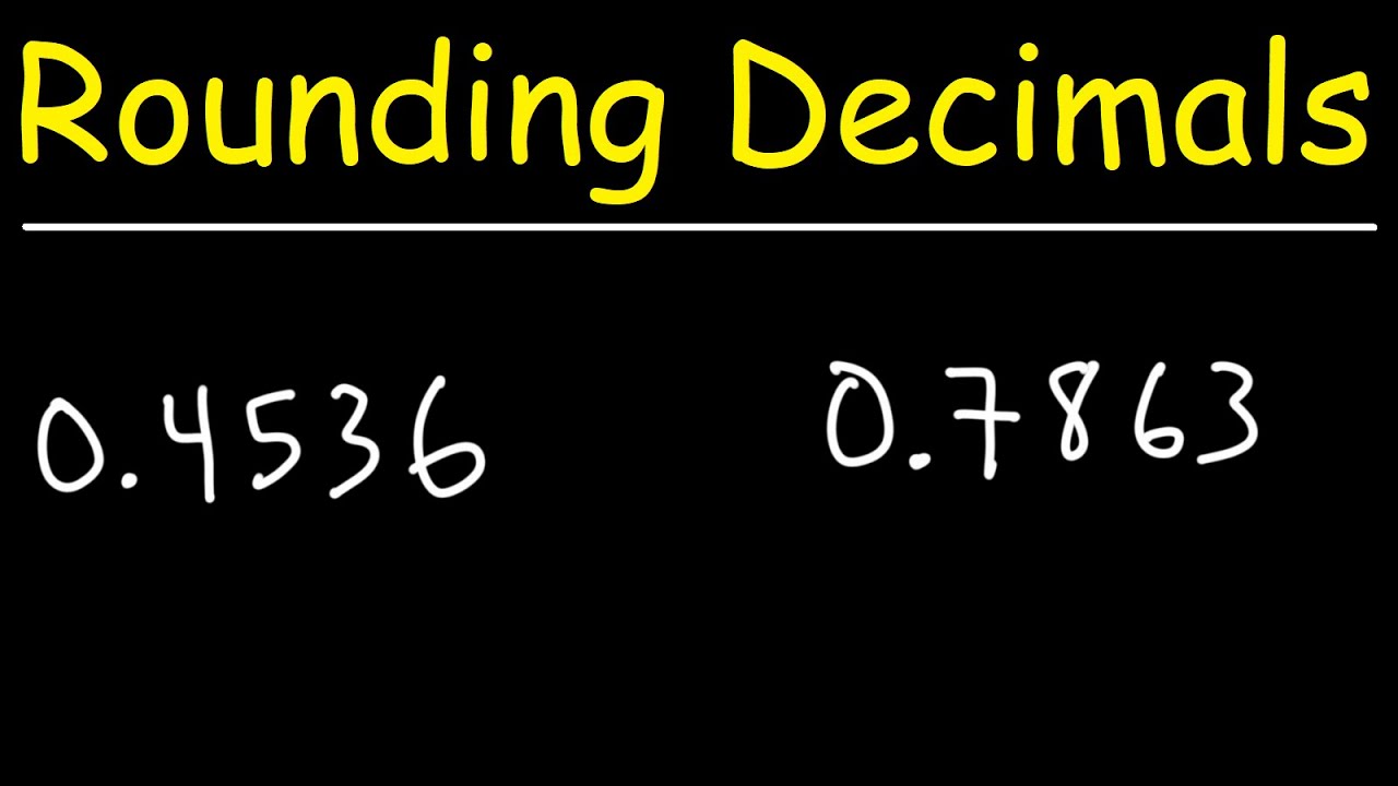 How to Round Decimals to the Nearest Thousandth