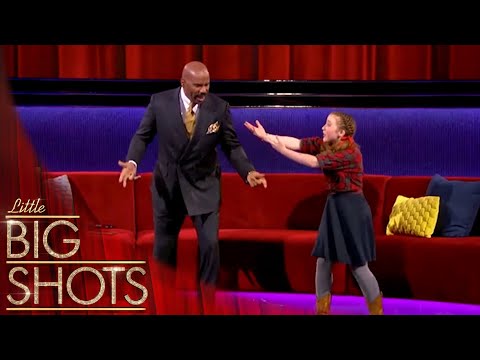 Steve Harvey learns how to yodel with Ezra  | Little Big Shots