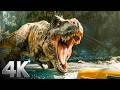 T Rex Attacks The Raft Jurassic World Rebirth CLIP 4K