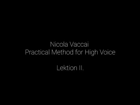 Nicola Vaccai. Lektion II - skips of fifths.