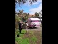 pink caravan heads out 