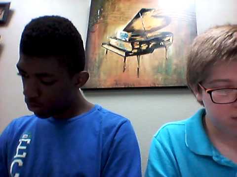 Me and my friend playing dragon ball z on piano