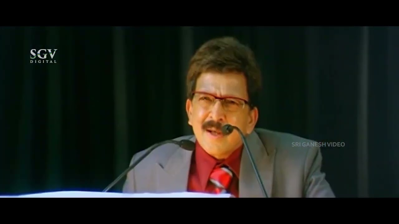 Vishnuvardhan Speech Made All The Parents Emotional | School Master Kannada Movie Scene