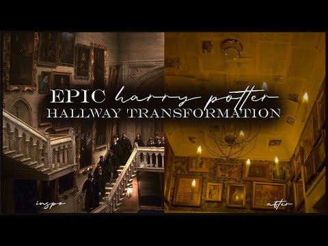 Creating a Hogwarts Inspired Hallway: DIY Harry Potter Makeover - Ep. 2 of Cassie's Cottage