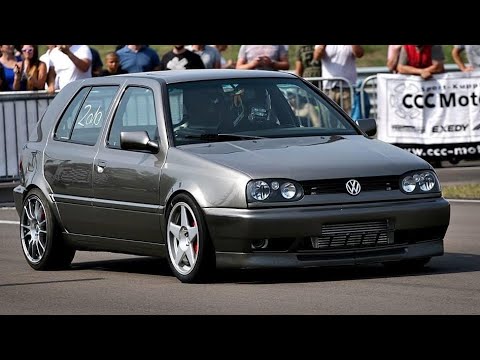 950hp VW Golf 3 VR6 Turbo 290 km/h @ half mile!!! TTT Half Mile Finals 06.10.2018