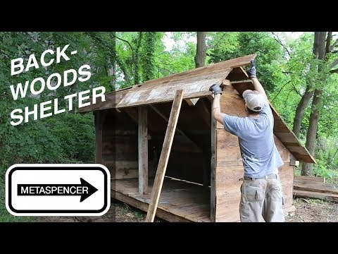 Building a Backwoods Shelter from Barn Wood Video