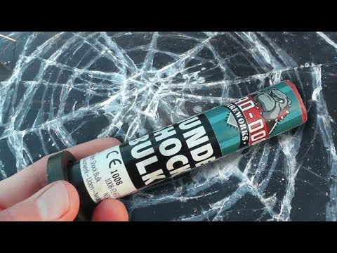 TESTING FIREWORKS UNDER ICE!