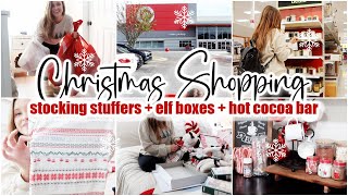 ❄️ 2025 CHRISTMAS SHOPPING VLOG • stocking stuffers + elf boxes + hot cocoa bar