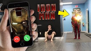 CALLING IRON MAN ON FACETIME AT 3 AM!! *HE USED HIS CANNON*
