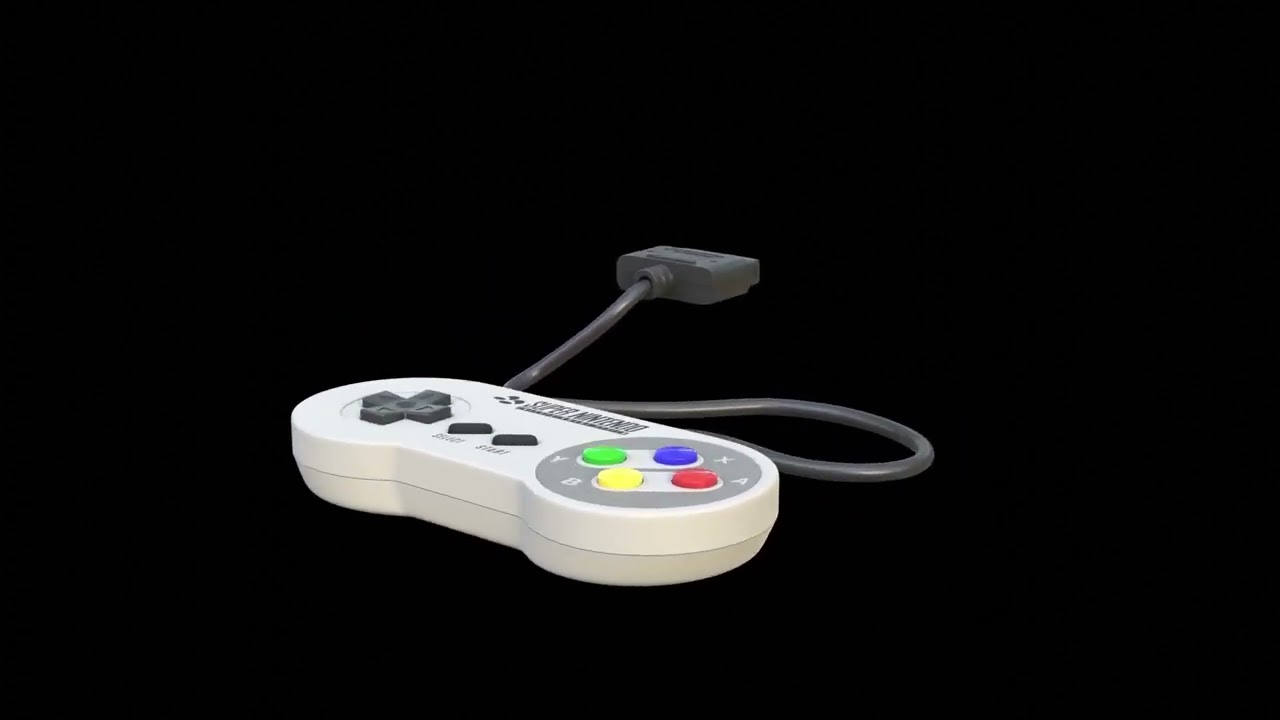 Super Nintendo Entertainment System SNES PAL - Super Famicom 3D Model