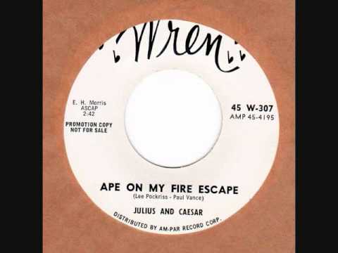 1950's Novelty Bopper  APE ON MY FIRE ESCAPE  by JULIUS and CAESAR