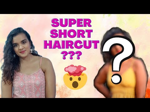 OMG !!! Cut my Hair Half ! short hair girl ! #haircut #hairstyle #shorthairgirl