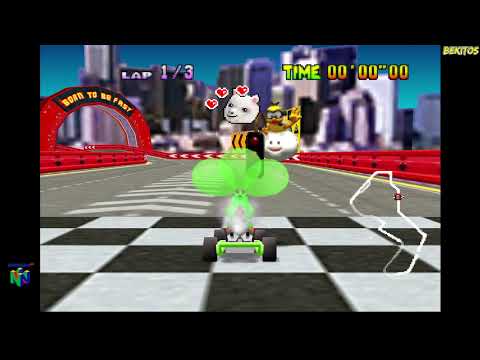 Mario Kart 64 Amped Up 3.04 All New Tracks Balloon Mode (Grand Cup) (New Graphic Characters)