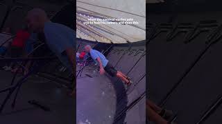 Carnival Worker Does Stunt On Ride