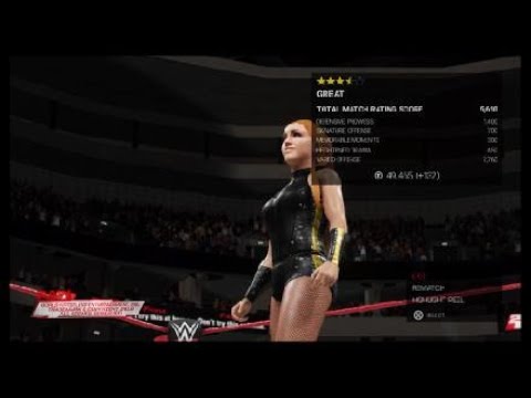 WWE 2K19 Becky Lynch vs Eva Marie: Raw