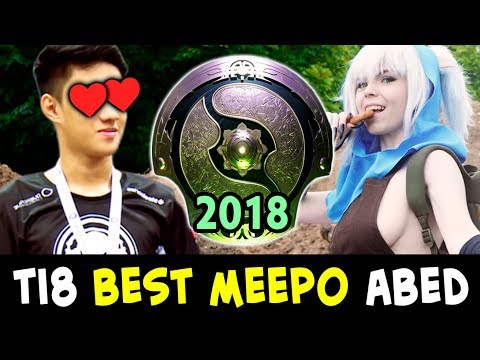 BEST Meepo Abed DESTROYS Invoker Topson — TI8 Fnatic vs OG