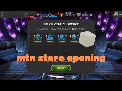 MTN Store Crystals Opening 100% Ceo Luck - Marvel Contest of Champions