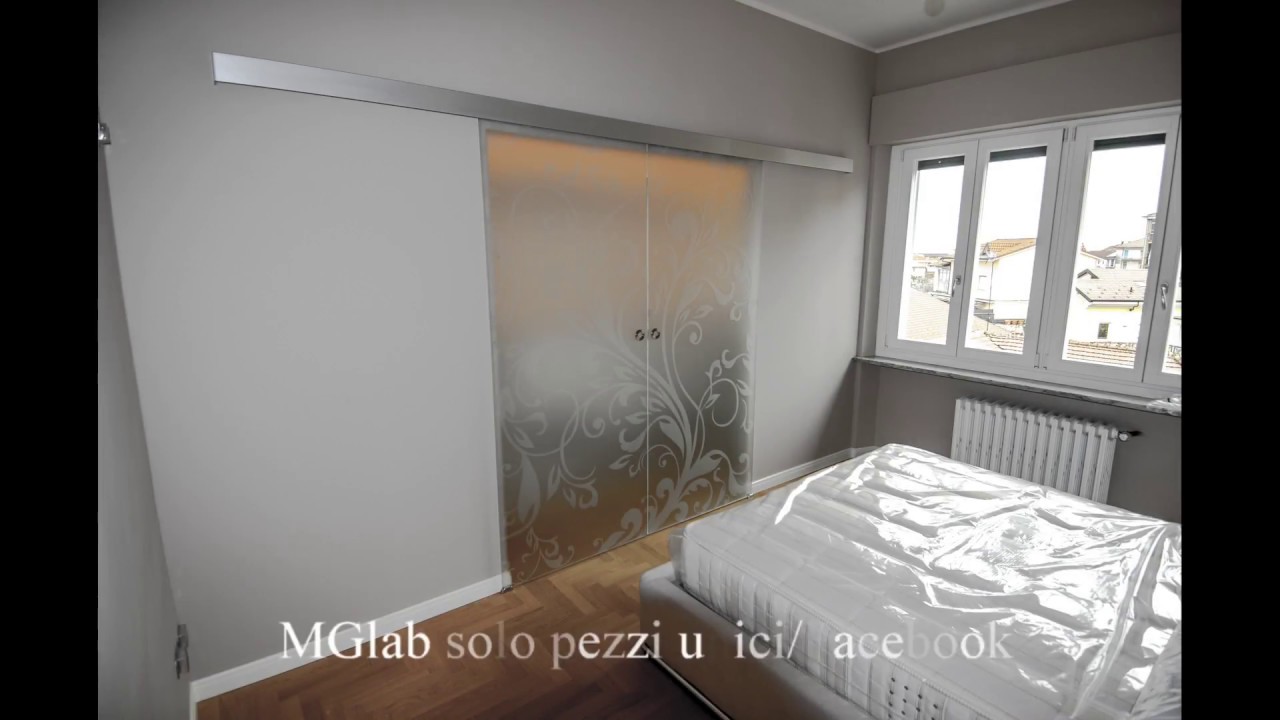Cabina armadio MGlab , Walk-in closet , Fit Art , Cartongesso , Ante in vetro satinato scorrevoli