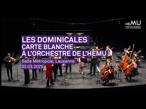 Carte blanche de l’OCL à l’Orchestre de l’HEMU