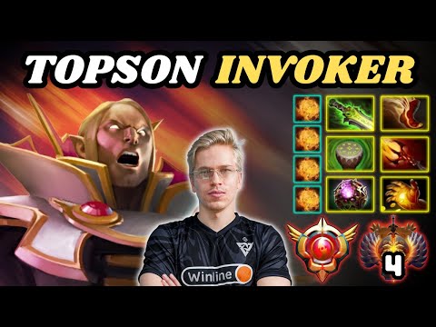 🔥 TOPSON Invoker EXORT Highlights Gameplay 0 DEATH 🔥 Grandmaster Tier TOPSON - Dota 2
